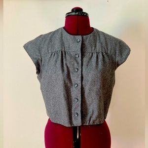 FREE ADD ON Gray button up shrug